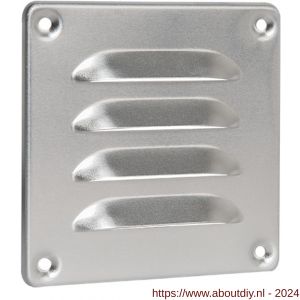 Nedco ventilatie schoepenrooster 100x100 mm aluminium - A24002121 - afbeelding 1