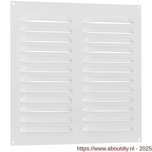Nedco ventilatie schoepenrooster vlak model 300x250 mm aluminium wit - A24002369 - afbeelding 1