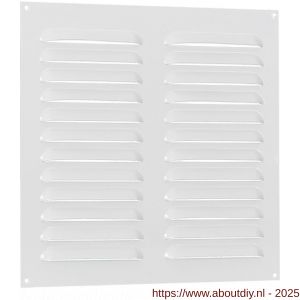 Nedco ventilatie schoepenrooster vlak model 300x300 mm aluminium wit - A24002372 - afbeelding 1