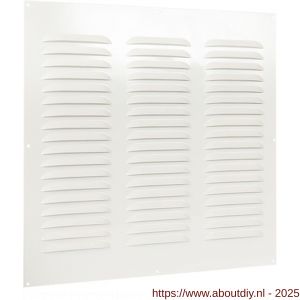Nedco ventilatie schoepenrooster vlak model 400x400 mm aluminium wit - A24002273 - afbeelding 1