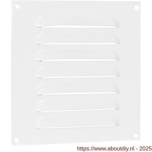 Nedco ventilatie schoepenrooster vlak model 150x150 mm aluminium wit - A24002337 - afbeelding 1