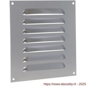 Nedco ventilatie schoepenrooster vlak model 150x150 mm aluminium - A24002338 - afbeelding 1