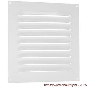 Nedco ventilatie schoepenrooster vlak model 200x200 mm aluminium wit - A24002341 - afbeelding 1