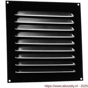 Nedco ventilatie schoepenrooster vlak model 200x200 mm aluminium bruin - A24002342 - afbeelding 1