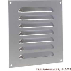 Nedco ventilatie schoepenrooster vlak model 200x200 mm aluminium - A24002340 - afbeelding 1
