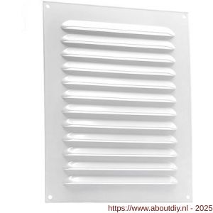 Nedco ventilatie schoepenrooster vlak model 200x250 mm aluminium wit - A24002343 - afbeelding 1