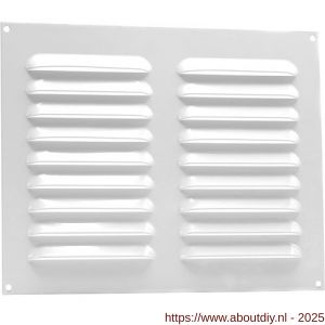 Nedco ventilatie schoepenrooster vlak model 250x200 mm aluminium wit - A24002350 - afbeelding 1