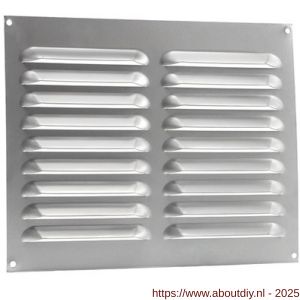 Nedco ventilatie schoepenrooster vlak model 250x200 mm aluminium - A24002348 - afbeelding 1