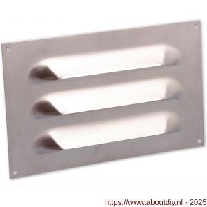 Nedco ventilatie schoepenrooster vlak model 250x150 mm aluminium - A24002347 - afbeelding 1