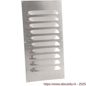Nedco ventilatie schoepenrooster vlak model 250x450 mm aluminium - A24002366 - afbeelding 1