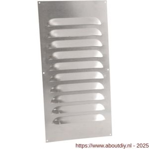 Nedco ventilatie schoepenrooster vlak model 250x500 mm aluminium - A24002367 - afbeelding 1