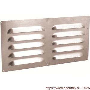Nedco ventilatie schoepenrooster vlak model 500x200 mm aluminium - A24002381 - afbeelding 1