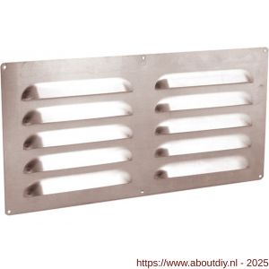 Nedco ventilatie schoepenrooster vlak model 500x350 mm aluminium - A24002385 - afbeelding 1