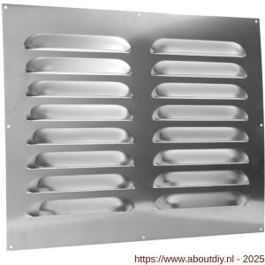 Nedco ventilatie schoepenrooster vlak model 500x400 mm aluminium - A24002387 - afbeelding 1