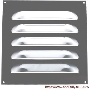 Nedco ventilatie Bold Line schoepenrooster vlak model 250x250 mm aluminium - A24002222 - afbeelding 2