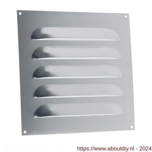 Nedco ventilatie Bold Line schoepenrooster vlak model 250x250 mm aluminium - A24002222 - afbeelding 1