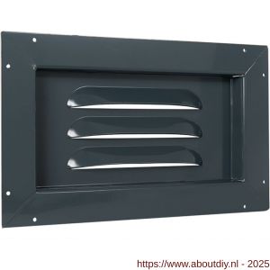 Nedco ventilatie Heavy Bold rooster 390x240 mm inbouw antracietgrijs RAL 7016 - A24002264 - afbeelding 1