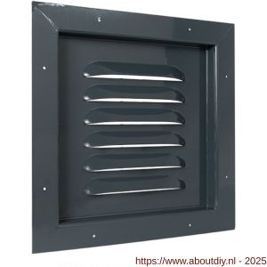 Nedco ventilatie Heavy Bold rooster 390x390 mm inbouw antracietgrijs RAL 7016 - A24002266 - afbeelding 1