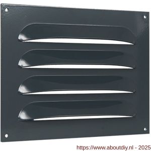 Nedco ventilatie Heavy Bold rooster 250x200 mm opbouw antracietgrijs RAL 7016 - A24002261 - afbeelding 1