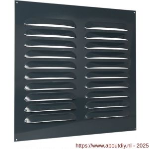 Nedco ventilatie Heavy Bold rooster 500x500 mm opbouw antracietgrijs RAL 7016 - A24002268 - afbeelding 1