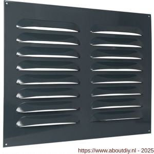 Nedco ventilatie Heavy Bold rooster 500x400 mm opbouw antracietgrijs RAL 7016 - A24002267 - afbeelding 1