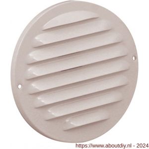 Nedco ventilatie schoepenrooster diameter 140 mm aluminium wit - A24002247 - afbeelding 1