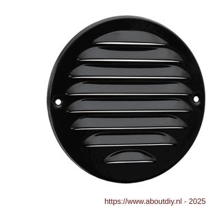 Nedco ventilatie aluminium schoepenrooster diameter 140 mm kleine schoepen zwart - A24002328 - afbeelding 1