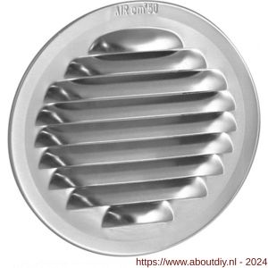 Nedco ventilatie schoepenrooster diameter 80 mm aluminium - A24002246 - afbeelding 1