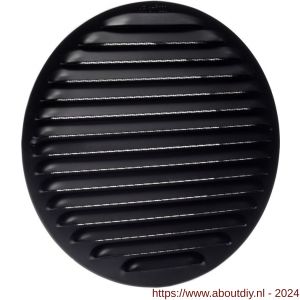 Nedco ventilatie aluminium schoepenrooster diameter 200 mm zwart - A24002448 - afbeelding 1