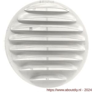 Nedco ventilatie schoepenrooster diameter 140 mm aluminium wit - A24002241 - afbeelding 1