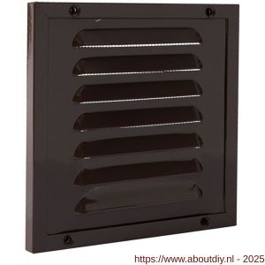 Nedco ventilatie kaderrooster 150x150 mm aluminium bruin - A24002396 - afbeelding 1