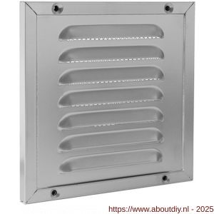 Nedco ventilatie kaderrooster 150x150 mm aluminium aluminium RAL 9006 - A24002394 - afbeelding 1