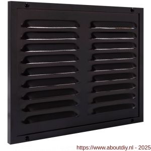 Nedco ventilatie kaderrooster 200x250 mm aluminium bruin - A24002407 - afbeelding 1