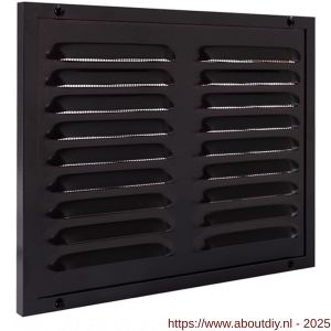 Nedco ventilatie kaderrooster 250x200 mm aluminium bruin - A24002411 - afbeelding 1