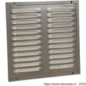 Nedco ventilatie kaderrooster 250x250 mm aluminium F1 aluminium geanodiseerd - A24002416 - afbeelding 1