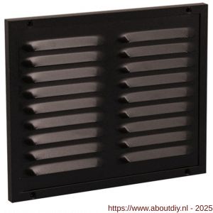 Nedco ventilatie kaderrooster 300x250 mm aluminium bruin - A24002419 - afbeelding 1