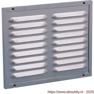 Nedco ventilatie kaderrooster 300x250 mm aluminium aluminium RAL 9006 - A24002418 - afbeelding 1