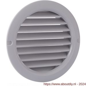 Nedco ventilatie rond schoepenrooster diameter 100 mm PS kunststof grijs - A24002464 - afbeelding 1