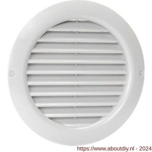Nedco ventilatie rond schoepenrooster diameter 150 mm PS kunststof grijs - A24002473 - afbeelding 1