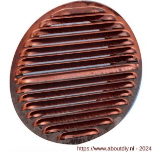 Nedco ventilatie schoepenrooster diameter 80 mm roodkoper - A24002528 - afbeelding 1