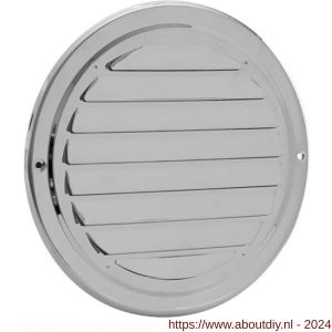 Nedco ventilatie RVS schoepenrooster diameter 100 mm met gaas - A24002574 - afbeelding 1