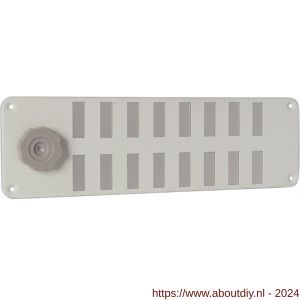 Nedco ventilatie schuifrooster 300x90 mm aluminium wit - A24001956 - afbeelding 1