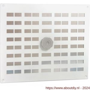Nedco ventilatie schuifrooster 300x30 mm aluminium wit - A24001955 - afbeelding 1