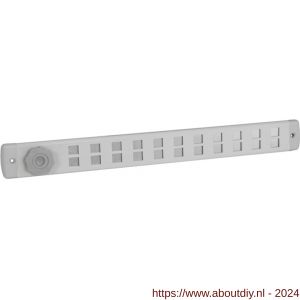 Nedco ventilatie Bold Line schuifrooster 370x40 mm aluminium blank - A24002051 - afbeelding 1