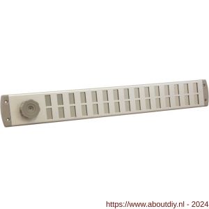 Nedco ventilatie Bold Line schuifrooster 500x65 mm aluminium blank - A24002056 - afbeelding 1