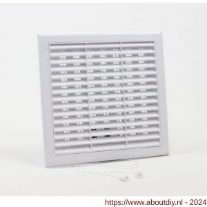 Nedco ventilatie schuifrooster kunststof 250x250 mm wit - A24003309 - afbeelding 1
