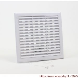 Nedco ventilatie schuifrooster kunststof 250x250 mm wit - A24003309 - afbeelding 1