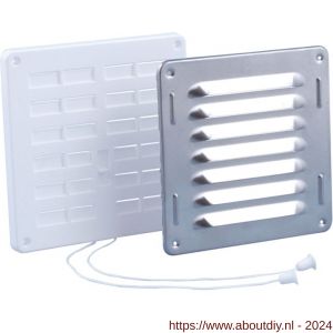 Nedco ventilatieset 160x160 mm kunststof-aluminium wit-blank - A24003536 - afbeelding 1