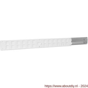 Nedco ventilatieset 370x40 mm kunststof-aluminium wit-blank - A24003534 - afbeelding 1
