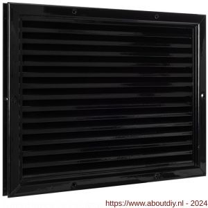 Nedco ventilatie aluminium deurrooster 445x345 mm zwart - A24001429 - afbeelding 1